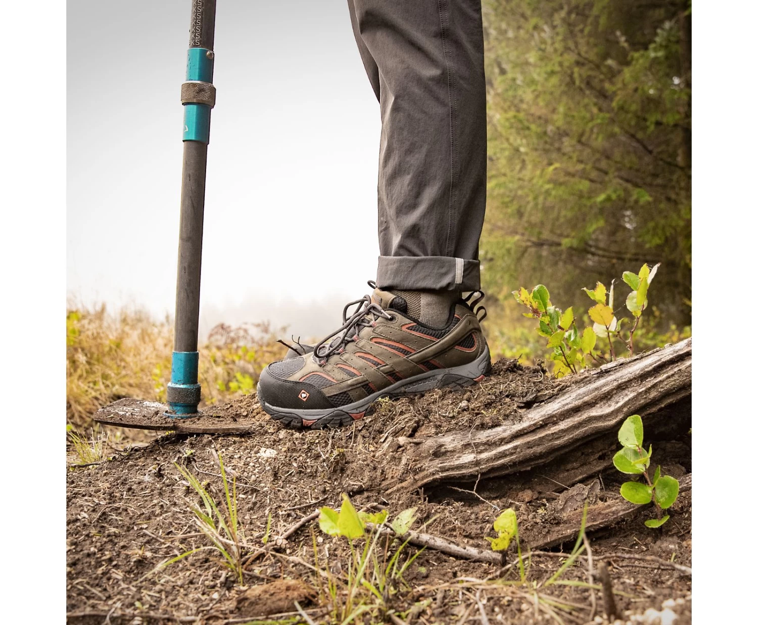 Merrell Men's Moab Vertex Vent Comp Toe Work Shoe - Image 7