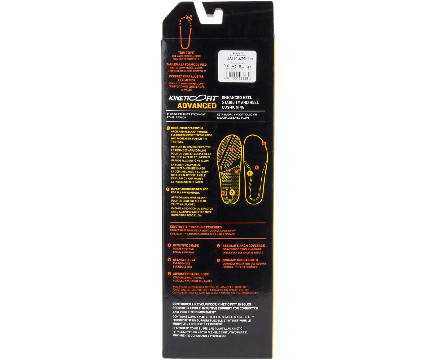 Merrell Kinetic Fit™ Advanced Footbed Wide Width - Image 4